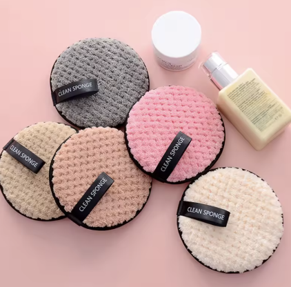 4PCS Makeup Remover Microfiber Cotton Pads