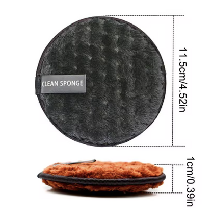4PCS Makeup Remover Microfiber Cotton Pads